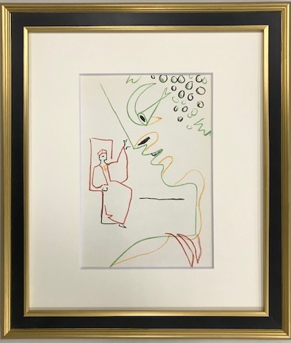 【特価】　　≪　ジャン 　コクトー　≫　　　オリジナル リトグラフ【石版画】　　　ⅩⅩⅩⅥ　　　1957年 　　JEAN　 COCTEAU