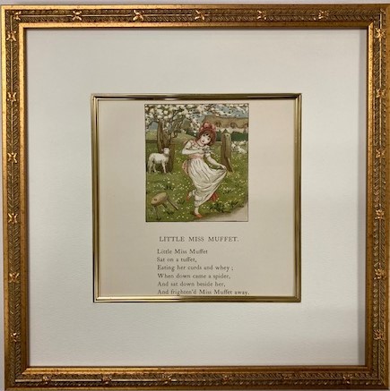 【お気にいる】 【特価】 ≪ ケイト グリーナウェイ ≫ オリジナル石版画 THE APRIL BABYS BOOK Ⅶ 1900年 KATE GREENAWAY 石版画、リトグラフ