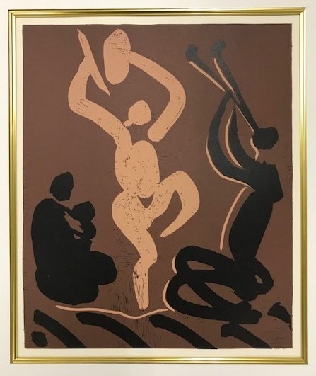 【特価】　≪　　パブロ・ピカソ　　≫　　LINOLEUM-CUTS【リノカット版画】　　MOTHER AND CHILD 　 1962年　　PABLO　PICASSO_画像2