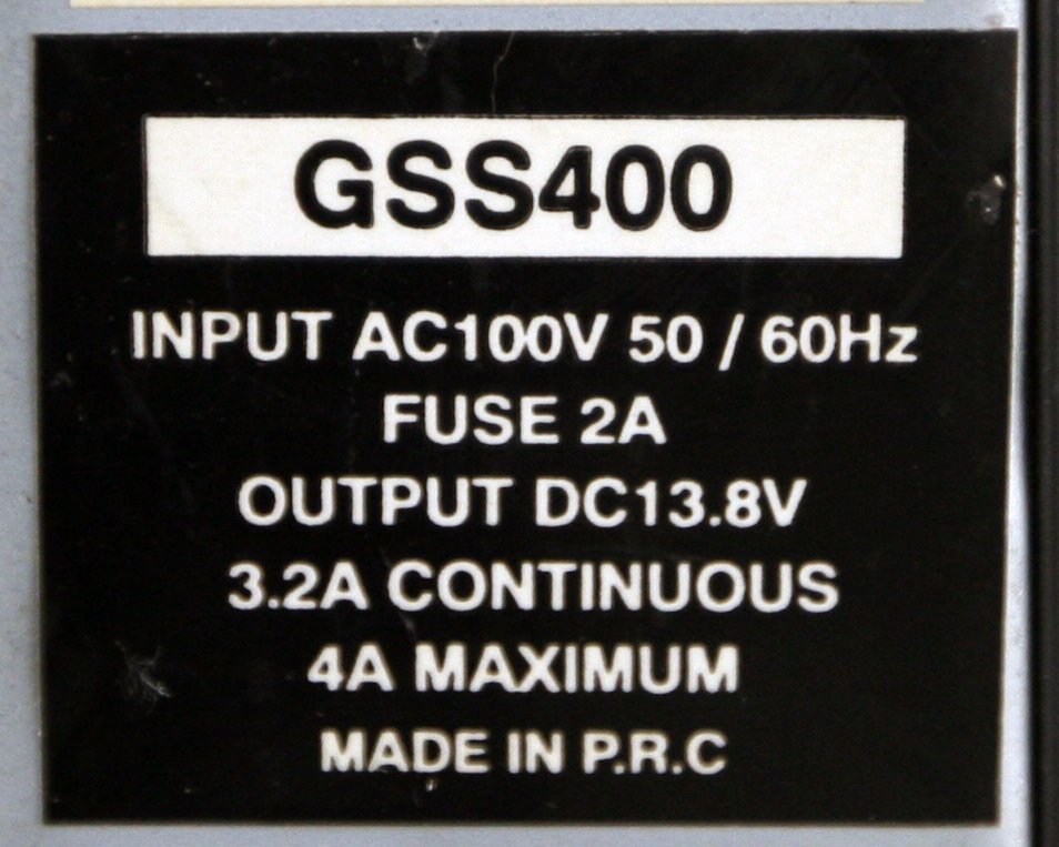 M◆DIAMOND(ダイヤモンド)/直流安定化電源/GSS400/DC13.8V固定/通電のみ(1_画像5