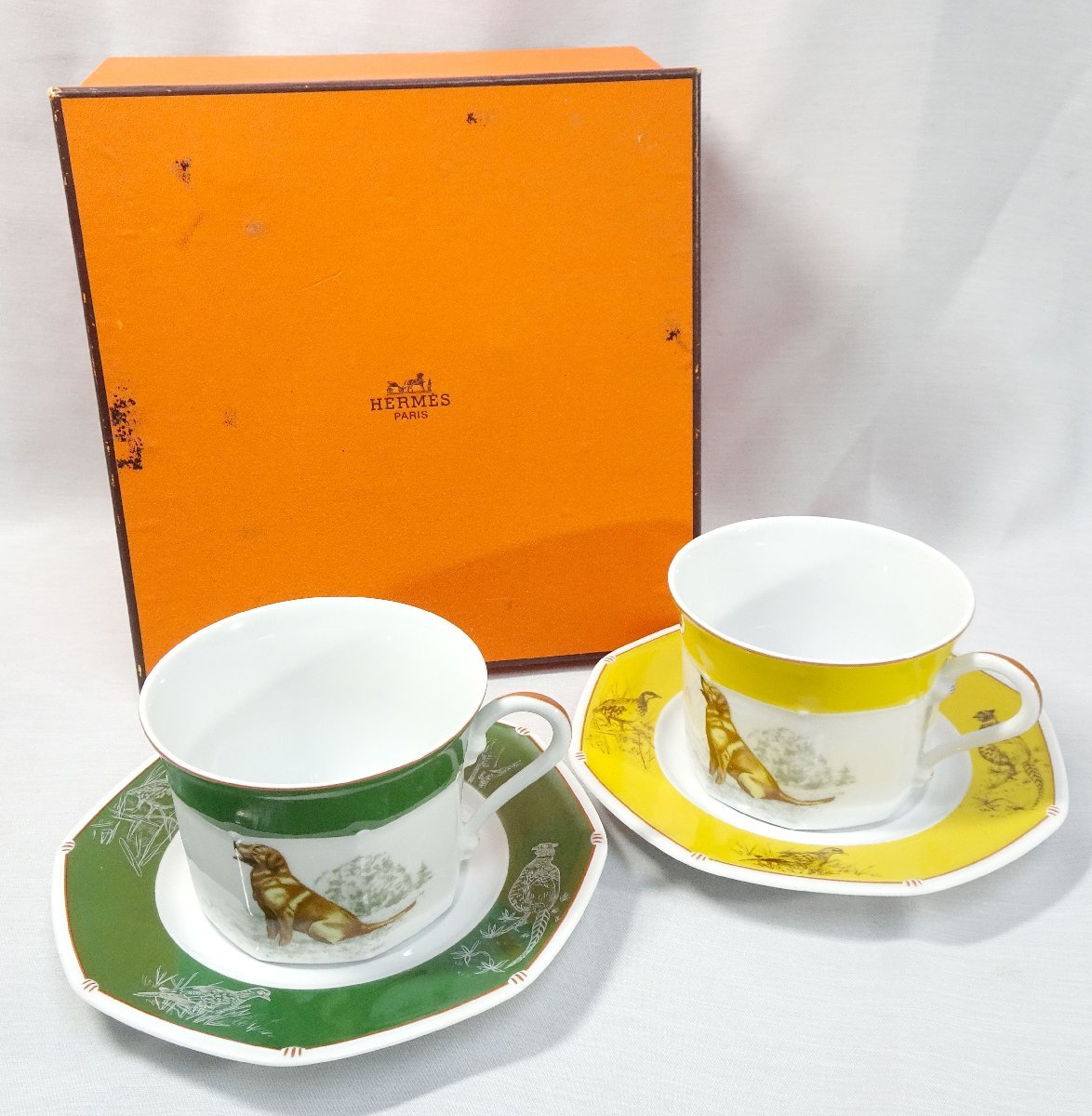 未使用☆HERMES/エルメス カップ&ソーサー 食器 元箱付き 美品