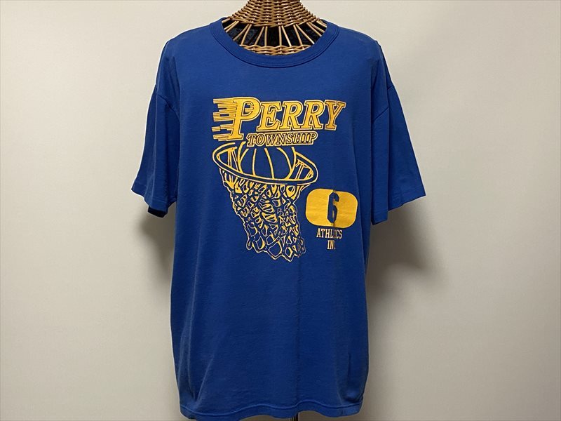 USED/PERRY TOWNSHIP/NUMBERING/PRINT T-SHIRTS/BASKETBALL/RUSSELL ATHLETIC/ナンバリング/プリントＴシャツ/ラッセル/Ｌサイズ/ＵＳＡ製_画像1