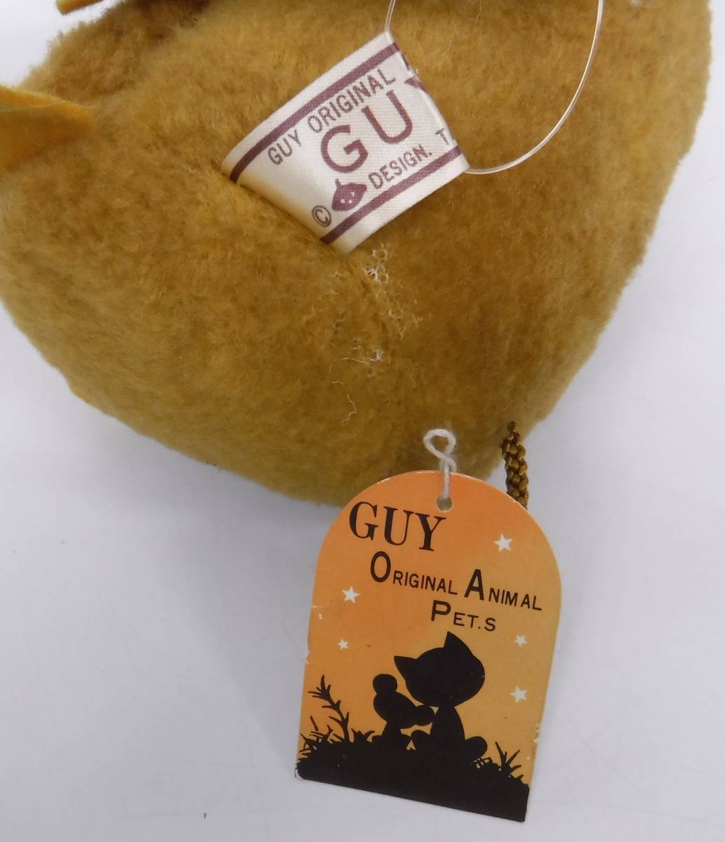 昭和レトロ 当時物＊レトロぬいぐるみ＊GUY ORIGINAL ANIMAL PET.S ＊モーモー メガネをかけた牛＊デザインキザワ＊紙タグ付き レア ＊16cm_画像8