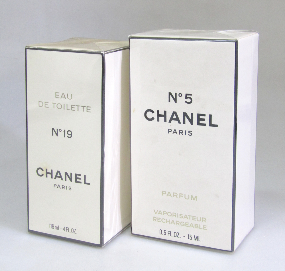 未開封 CHANEL シャネル No19/EDT 118ml No5/パルファム 15ml ヴァポリザター 2点まとめて 香水 オードトワレ ∵