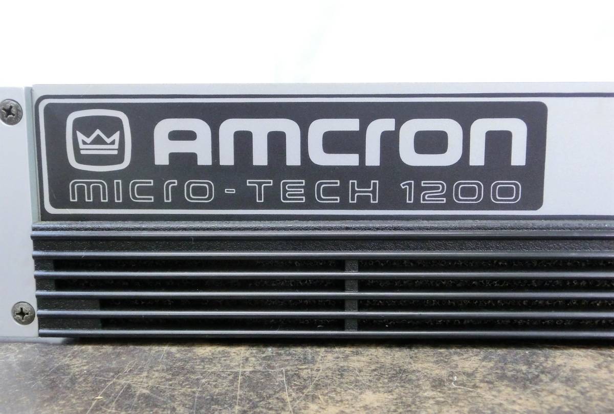☆アムクロン AMCRON micro-tech 1200 パワーアンプ 音響機器◇ ☆アムクロン AMCRON micro-tech 1200 パワーアンプ 音響機器◇