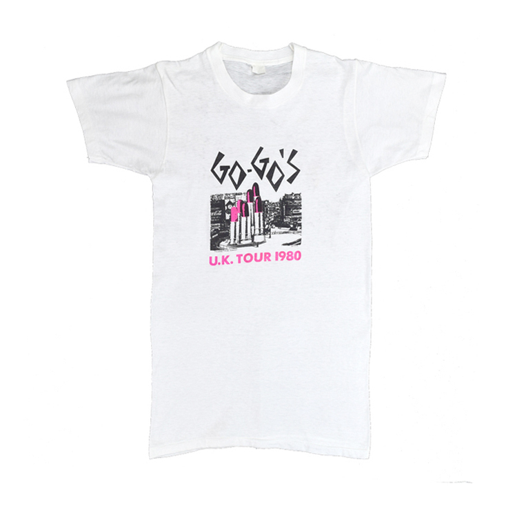 1980 GO-GO'S ゴーゴーズ 直筆サイン入ヴィンテージTシャツ 【S相当