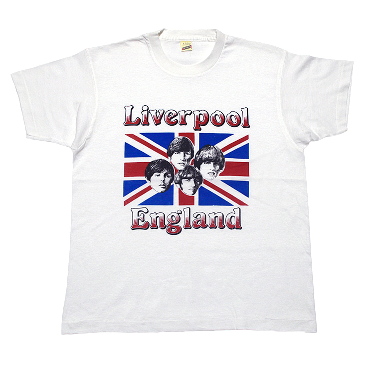 80'S BEATLES ビートルズ LIVERPOOL,ENGLAND デッドストック ヴィンテージTシャツ 【L】 *AA1_画像1