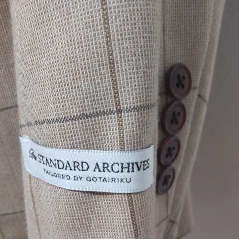 THE STANDARD ARCHIVES 未使用値札付き　絹ブレンド　TAILORED BY GOTAIRIKU サイドベンツ　ジャケット_画像2