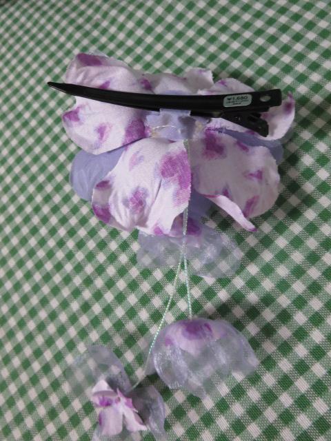 紫花コサージュ 8cm_画像4