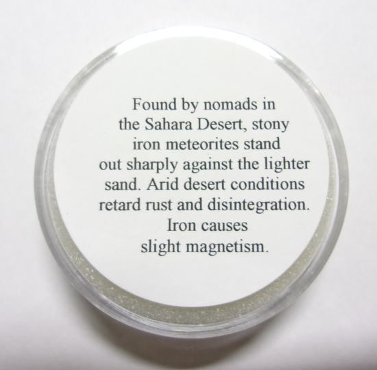 NO.3 Sahara Desert(モロッコ)(ケース入り)原石＜生命力＞ 世界の隕石 天然石現品の画像4