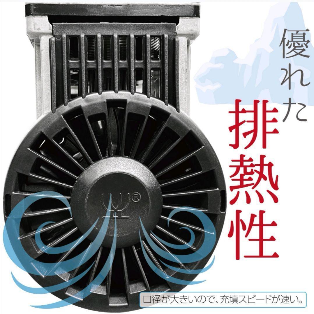 オイルレス エアーコンプレッサー (50L) 大口径 低騒音 ツールセット付