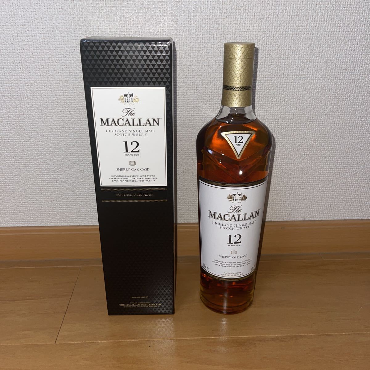 MACALLAN マッカラン12年 シェリーオークカスク 化粧箱付き 700ml 40