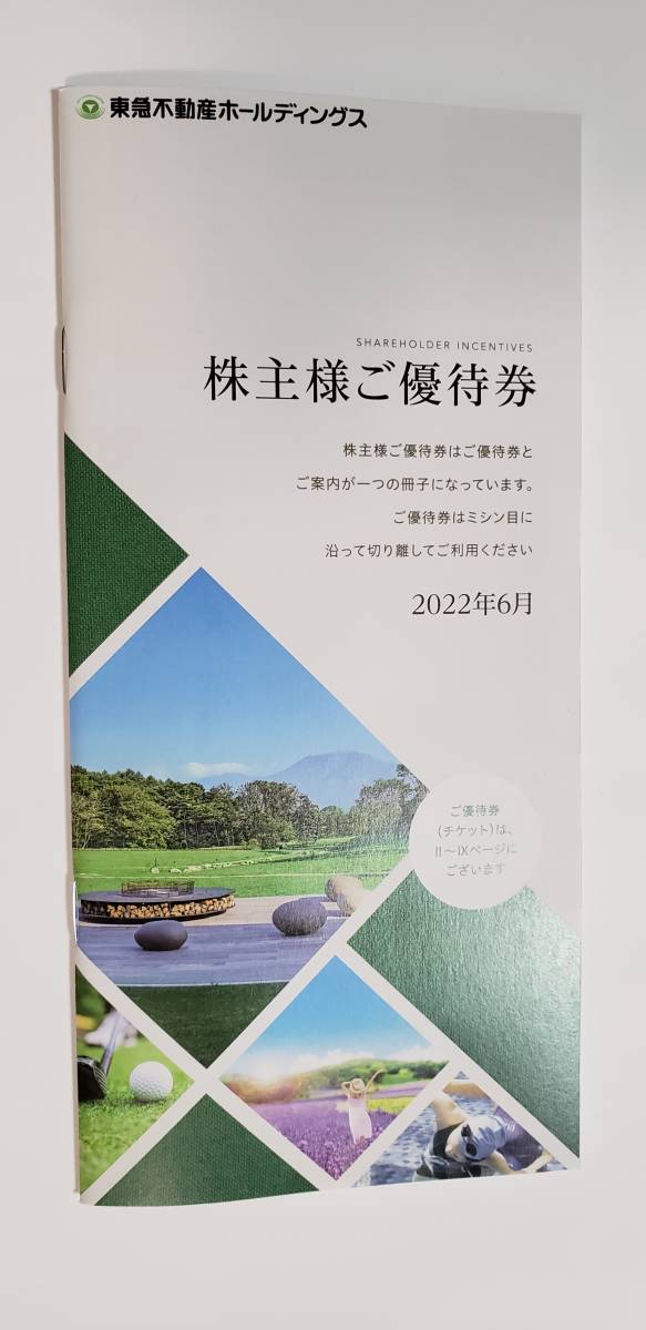 東急不動産ホールディングス　株主優待券　16枚　1000株　冊子　未使用最新_画像1