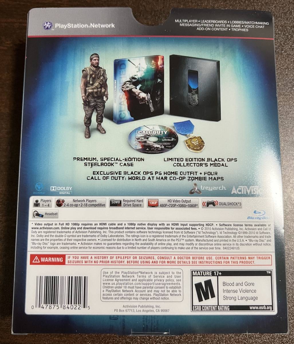 [送料無料][中古]PS3 コール オブ デューティ:ブラックオプス ハードエンド エディション Call of Duty:Black Ops Hardened Edition