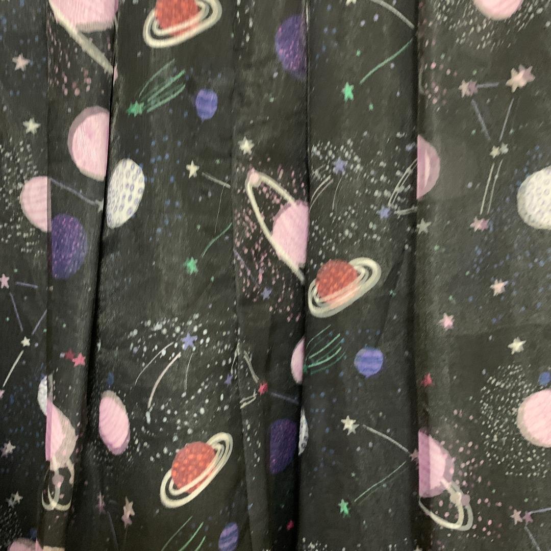 グレースコンチネンタル ワンピース ノースリーブ SPACEプリントドレス
