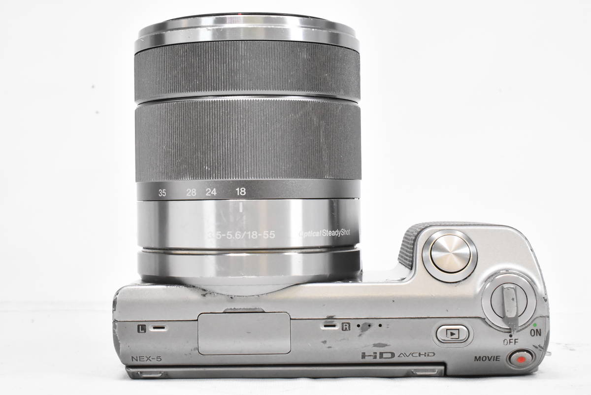 SONY ソニー NEX-5 ミラーレス一眼レフカメラ ボディ + E 18-55mm F3.5-5.6 OSS SEL1855 レンズ (t1429)_画像3
