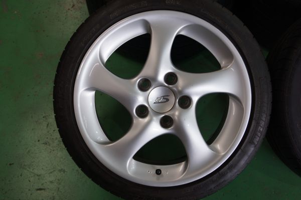 A 送料無料 4本セット ポルシェ 911 996 カレラ4S 純正 18 5H130 8J+50 11J+45 ミシュラン パイロットスポーツ 225/40R18 295/30R18_画像3