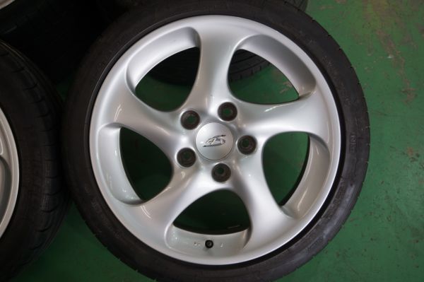 A 送料無料 4本セット ポルシェ 911 996 カレラ4S 純正 18 5H130 8J+50 11J+45 ミシュラン パイロットスポーツ 225/40R18 295/30R18_画像2