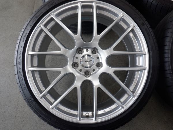 S 送料無料 WORK ワーク エモーション M8R 20 5H114.3 8.5J+38 2021製 245/35R20 スカイライン フーガ アルファード クラウン マークX_画像4