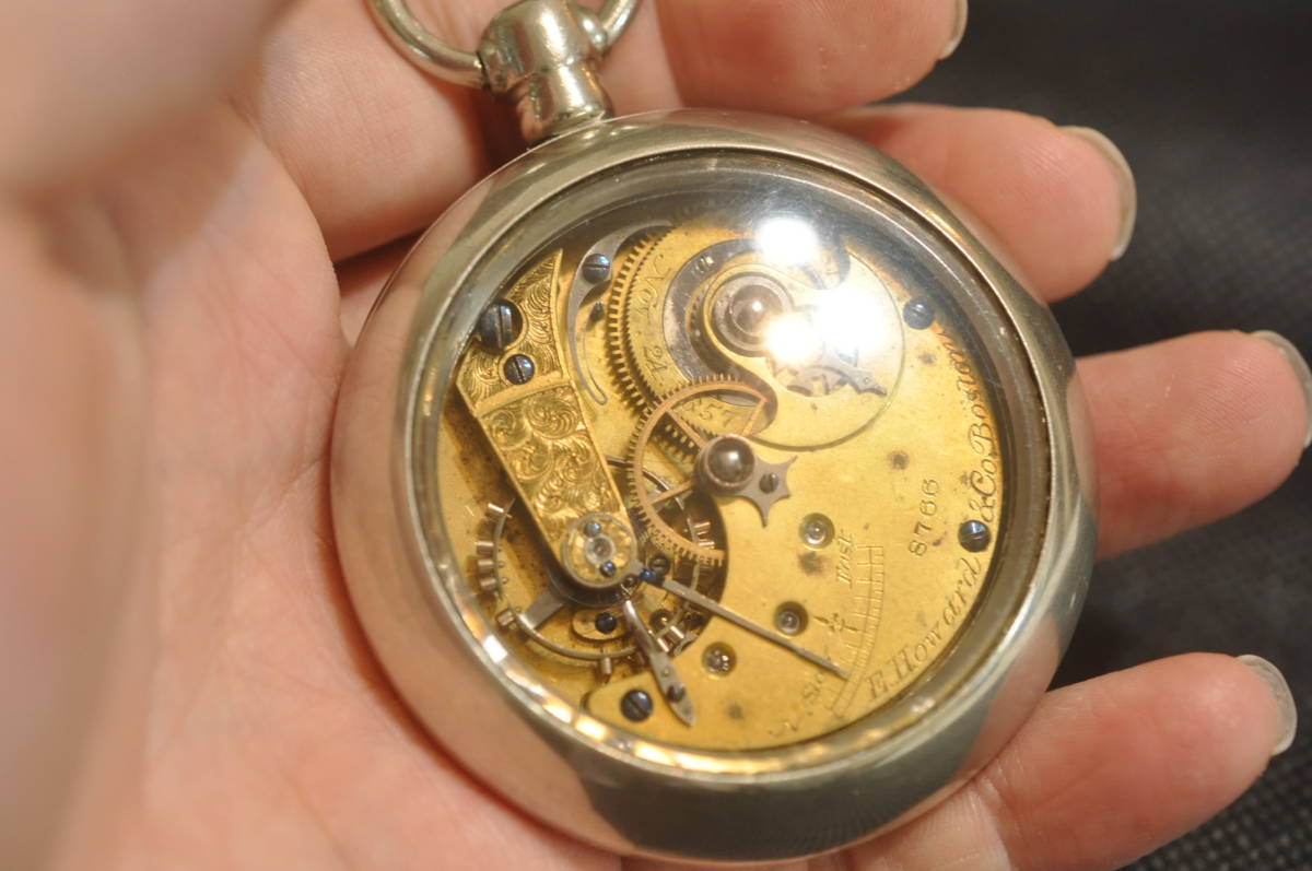 セール E.Howard オールドハワード Ⅲ 3 スケルトン 1866年 懐中時計