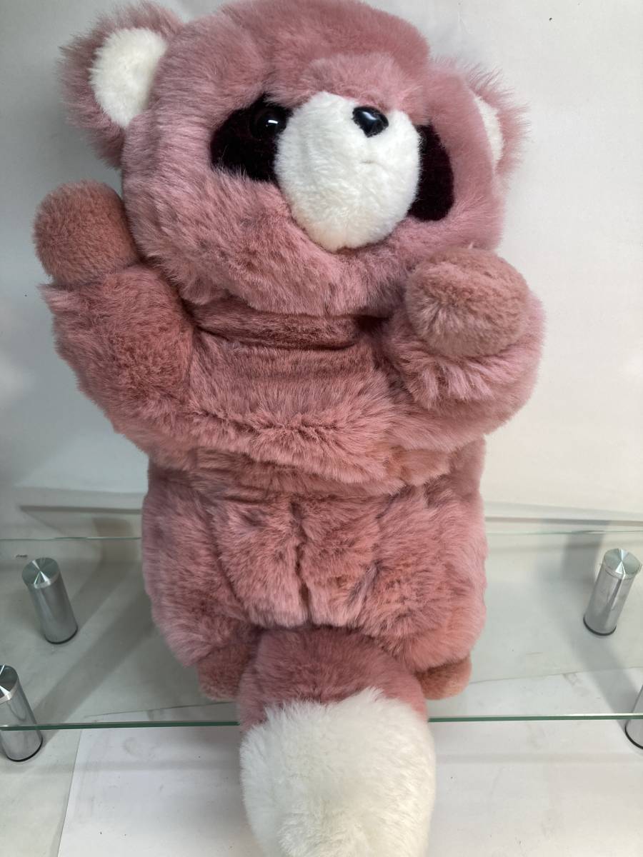 レトロ ぬいぐるみ 三英 Stuffed Animal タヌキ ピンク スタッフ レトロ ぬいぐるみ 三英 Stuffed Animal タヌキ ピンク スタッフ