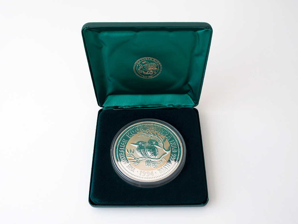 オーストラリア 1994年 30ドル記念銀貨 1kg エリザベス2世 カワセミ 