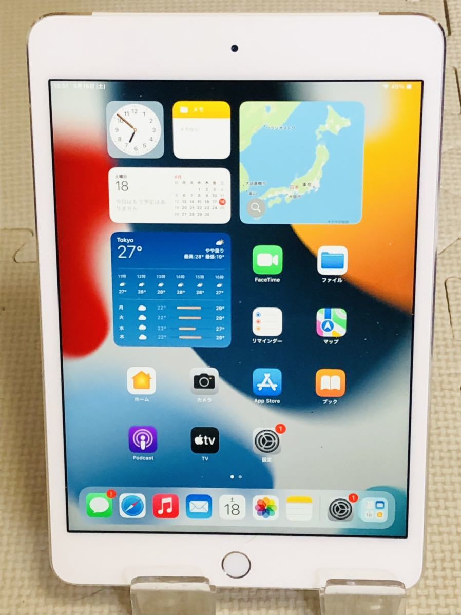 ◇Apple iPad mini 4 アップル アイパッドミニ4 初期化済 稼働品 www