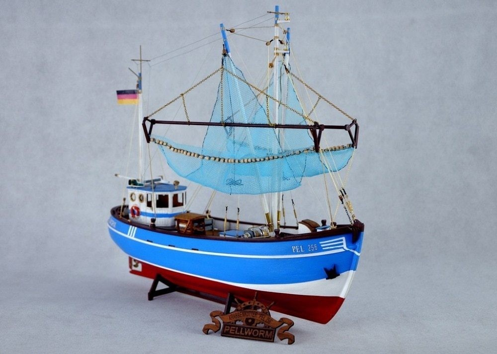 100%正規品 1848　NIDALEモデル スケール 木製モデル ペルヴォルムトロール船 北欧 漁船モデルキット 1/48 その他