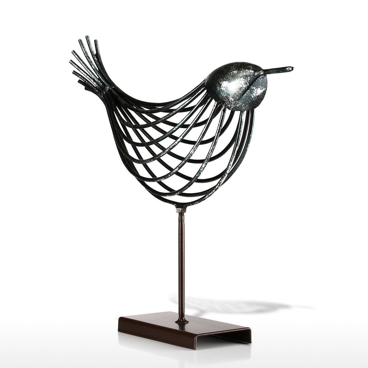 Tooarts 鉄線 鳥 小鳥 ことり 置物 金属 鳥工芸 装飾品 アート ギフト リビング インテリア オーナメント デザイン選択可