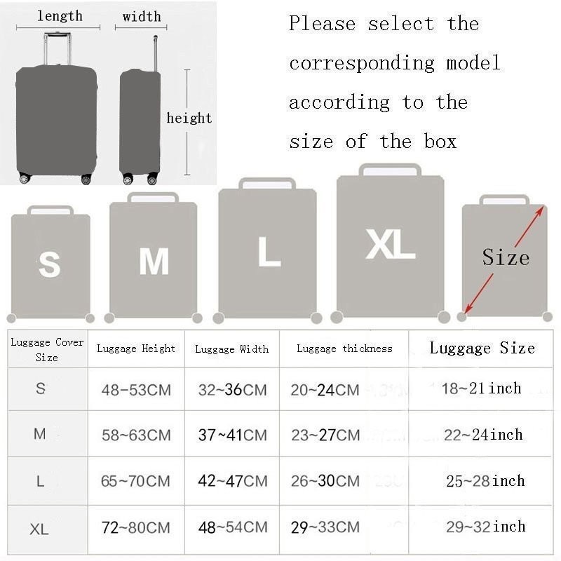 Thicker トラベル Suitcase Protective カバー Luggage ケース トラベル アクセサリー Elastic Luggage D_画像2