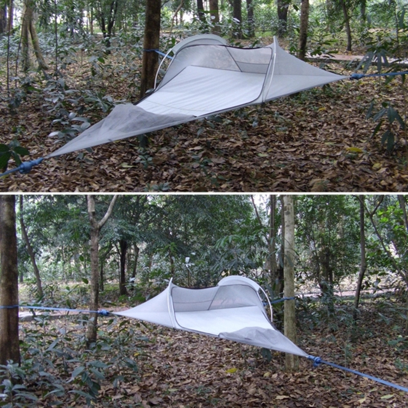 ・送料無料ツリー テント SkySurf キャンプ ハンギング 1人 超軽量 トライアングル ポータブル 防水 ハンモック