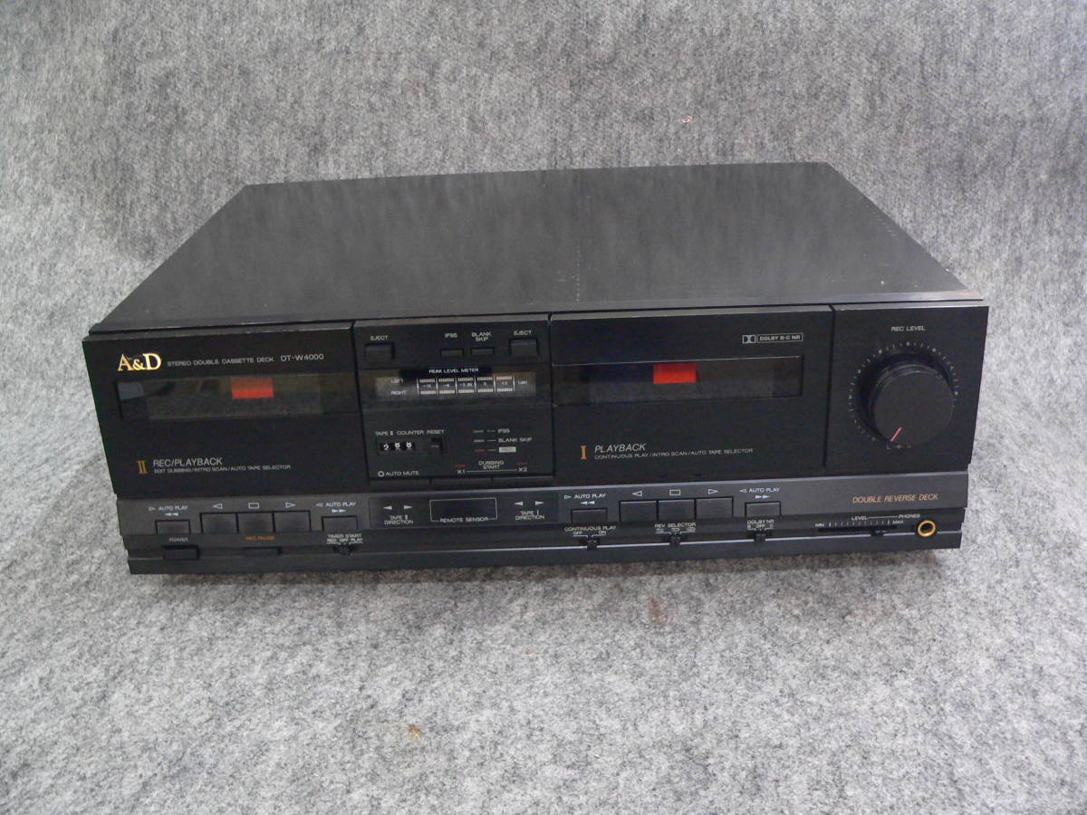 ヤフオク! - A&D カセットデッキ DT-W4000 ジャンク品