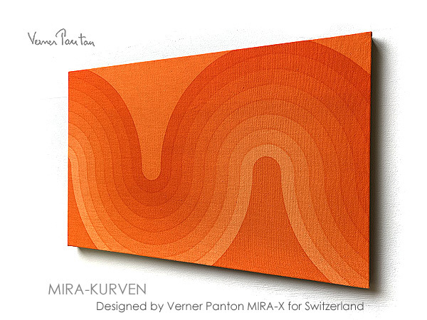 1969年発表!Verner Panton 綺麗なオレンジカラー MIRA-KURVEN 1969年発表!Verner Panton 綺麗なオレンジカラー MIRA-KURVEN