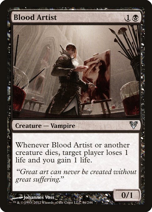 MTG ■黒/英語版■《血の芸術家/Blood Artist》★FOIL★ アヴァシンの帰還 AVR_画像1