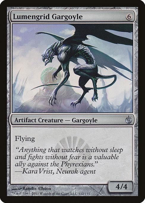 MTG ■無/英語版■《ルーメングリッドのガーゴイル/Lumengrid Gargoyle》ミラディン包囲戦 MBS_画像1