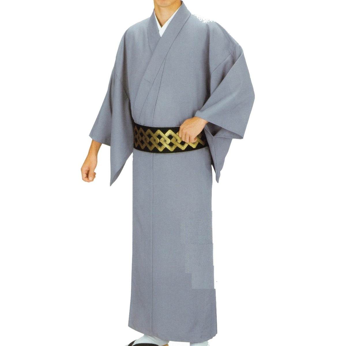 男性用 単 着物 銀座呉服店 手縫い仕立て-