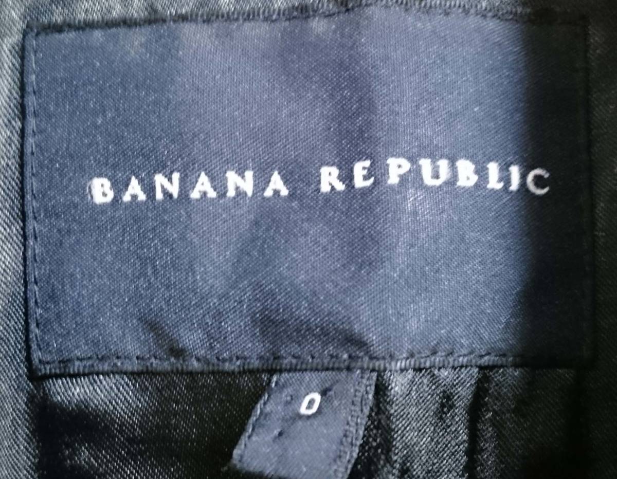 BANANA REPUBLIC [バナナ・リパブリック]秋冬用 ジャケット/サイズ０/ブラック×グレー/毛/トップス/古着_画像3