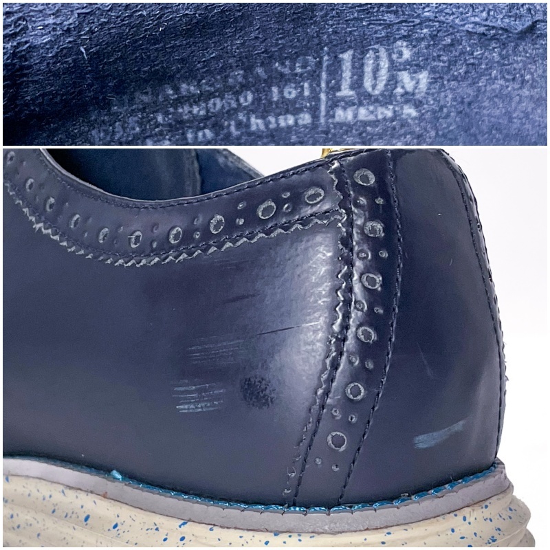即決 COLE HAAN コールハーン ルナグランド プレーントゥ ネイビー 本