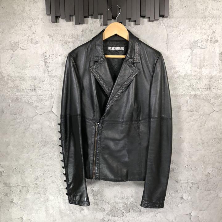 dirk bikkembergs』羊皮ライダースジャケット (42) | web.hauscenter