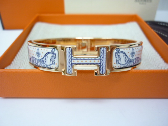 新品 HERMES エルメス ブレスレット クリック H バングル グラン・アパラ・リミックス マルチカラー リラ ピンクゴールドプレーテッド Z_画像2