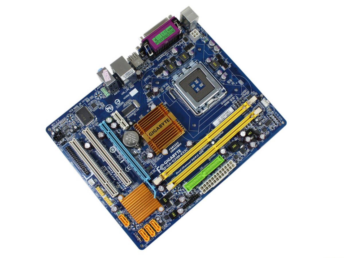 美品 GIGABYTE GA-G31M-ES2C マザーボード Intel G31 LGA 775 MicroATX DDR2