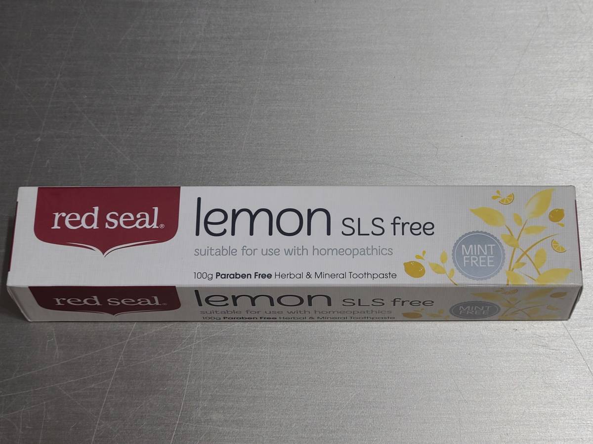 【希少品】【大人気】Red Seal Lemon SLS Free 歯磨き粉　ニュージーランド産　１００g/本　３本セット_画像1
