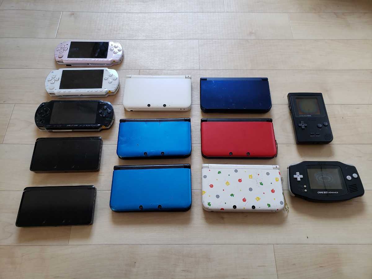 □ GBP 1台 GBA 1台 3DS 2台 3DSLL 5台 New3dsll 1台 PSP 3台 本体のみ