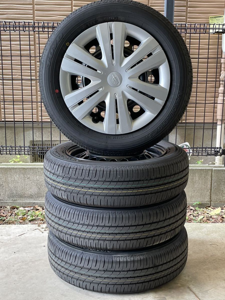 スバル シフォン(タント)新車外し155/65R14 スチールホイール&ホイール