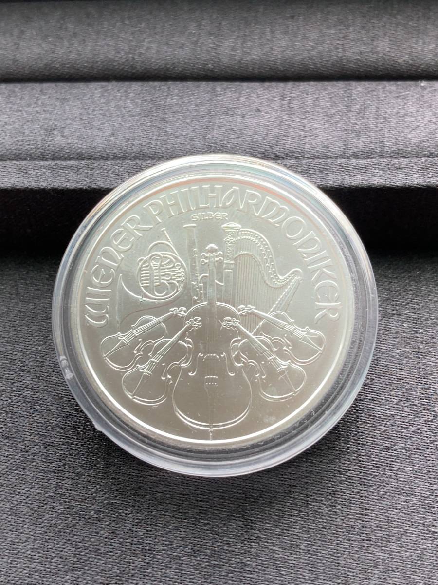 【っては】 60 枚2021オーストリア ウィーン銀貨 31.1g 純銀、ケース付き スマホによ