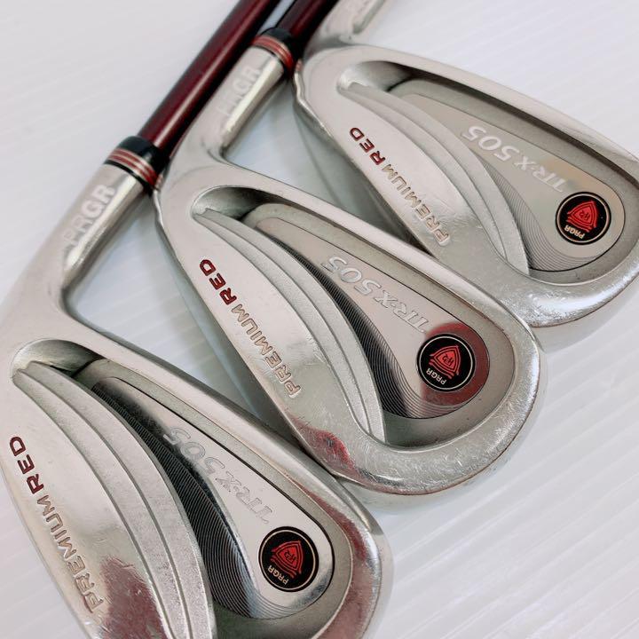最大91%オフ! PRGRアイアンセット5本 TR-X 505 PREMIUMす RED