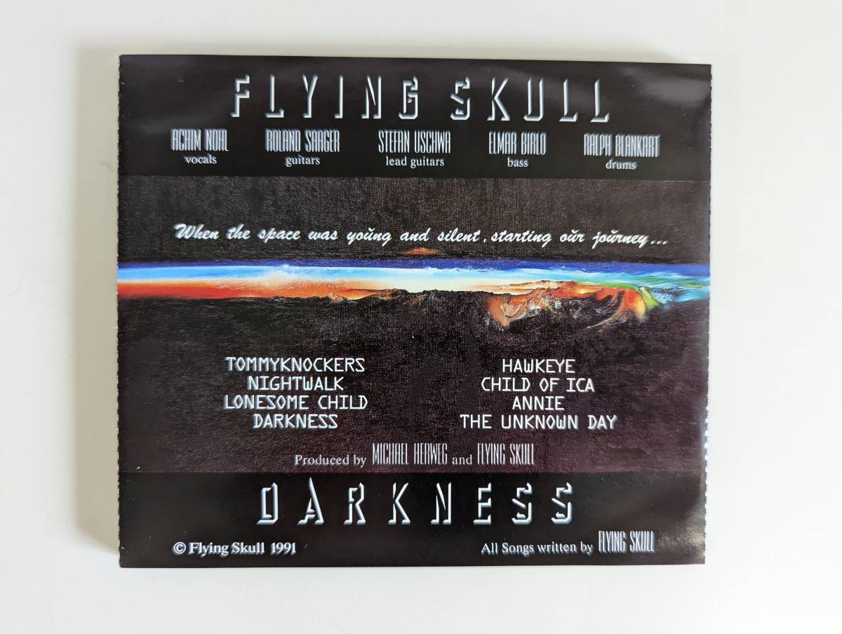 m391 FLYING SKULL/フライング・スカル/DARKNESS/ジャーマン・メタル/92年/1st/HR/HM_画像2