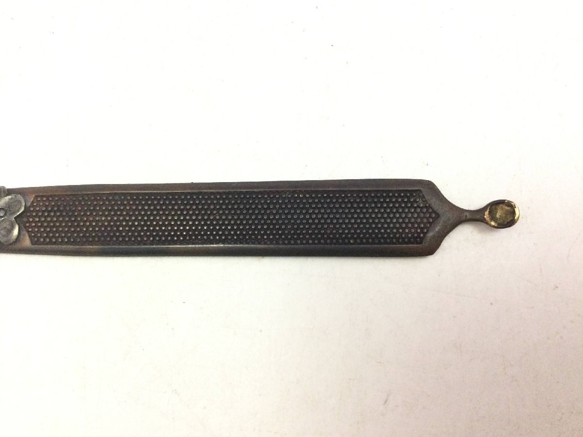 三】笄 こうがい 小柄 鉄製 金属工芸 刀装具 拵 日本刀外装 骨董