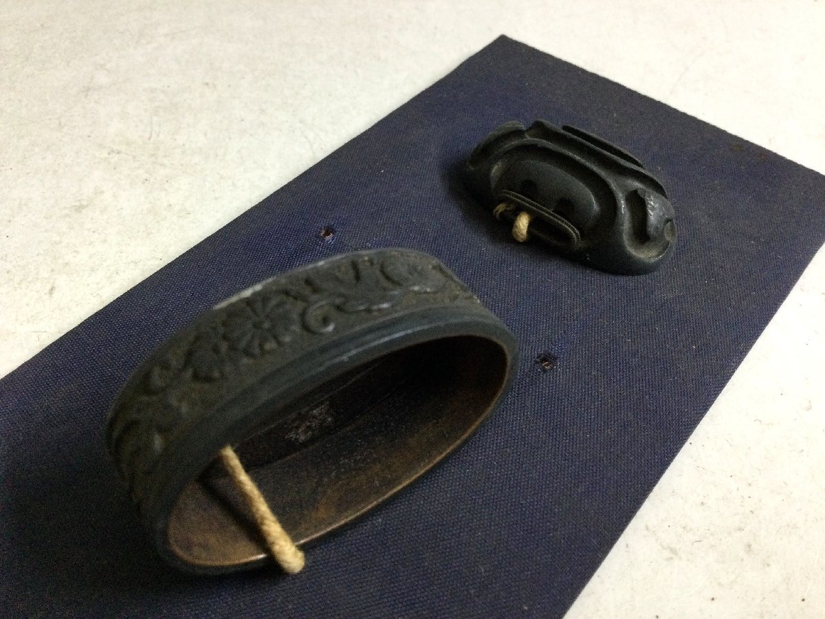 即納大人気 ヤフオク! 日本刀 刀 鍔 目貫 縁 - 鉄製 武具 刀装具
