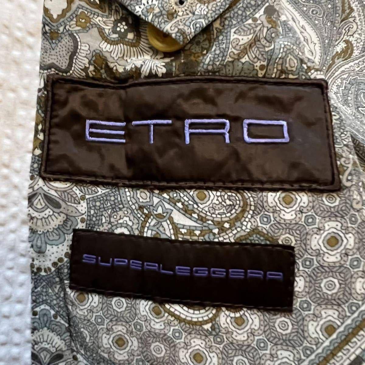 エトロ【最高級 シルク100% 使用】ETRO【希少 XL相当】テーラード